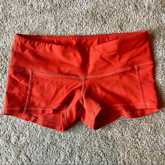 Fleo Orange Crush Contour Low Rise Shorts - Picture 3 of 5